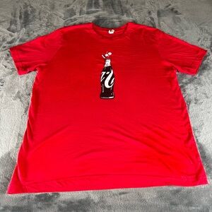 Coca Coca Bottle T Shirt 100th Anniversary Red Mens XL Extra Soft Graphic T‎